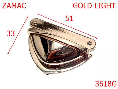 Tik tuk poseta 51x33 mm gold light 13G13 3618G de la Metalo Plast Niculae & Co S.n.c.