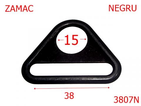 Inel triunghiular 38 mm negru 3K6 1B7 3807N