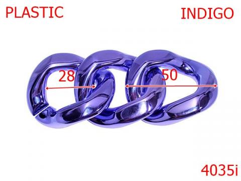 Za lant plastic 50 mm indigo 4035i de la Metalo Plast Niculae & Co S.n.c.