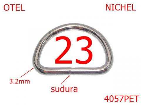 Inel D sudat 23 mm 3.2 nichel AN2/AN3 4057PET de la Metalo Plast Niculae & Co S.n.c.