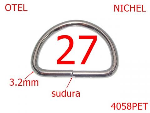 Inel D sudat 27 mm 3.2 nichel AN18 4058PET de la Metalo Plast Niculae & Co S.n.c.
