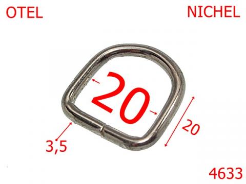 Inel D 20 mm otel 3.5 nichel 2C4 4633 de la Metalo Plast Niculae & Co S.n.c.