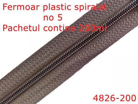 Fermoar plastic spiralat pentru confectii 4826 200 de la Metalo Plast Niculae & Co S.n.c.