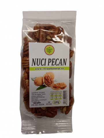 Nuci pecan 100gr, Natural Seeds Product