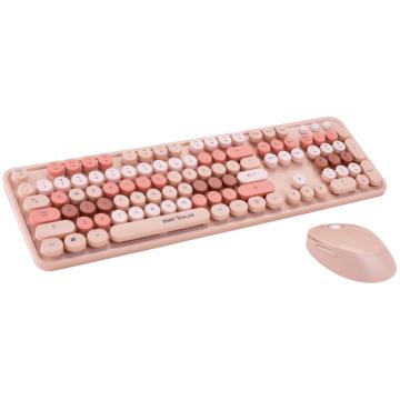 Kit tastatura + mouse Serioux Retro 9900BR, wireless 2.4GHz