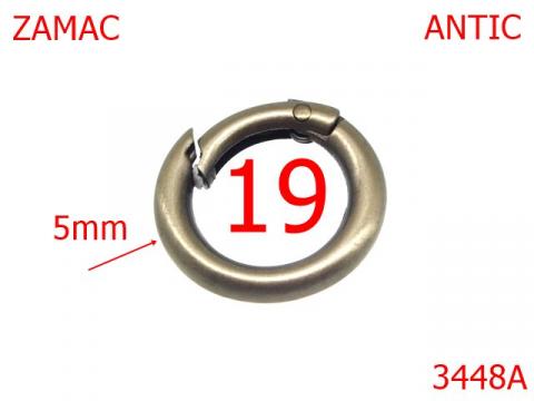 Inel carabina 19 mm 5 antic 4G1 4G7 2G4 3448A de la Metalo Plast Niculae & Co S.n.c.