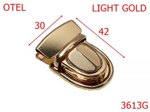 Tik tuk poseta 30x42 mm gold light 12E10 3613G de la Metalo Plast Niculae & Co S.n.c.