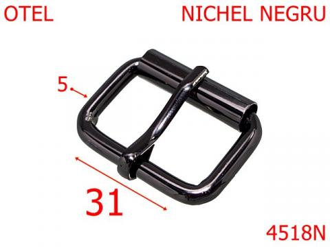 Catarama cu rola pentru genti 31 mm otel 5 nichel 4518N de la Metalo Plast Niculae & Co S.n.c.