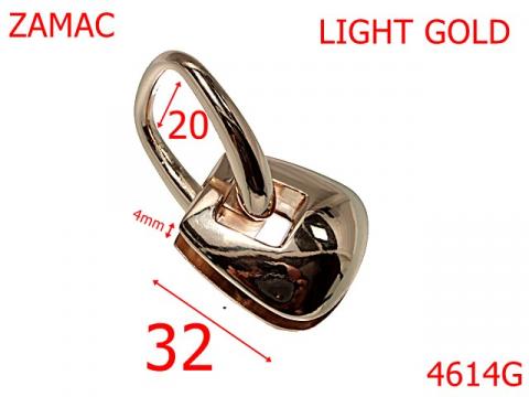 Sustinator maner poseta 20 mm zamac gold light 4614G