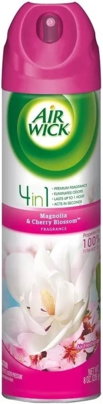 Odorizant cu parfum de magnolie Air Wick 6 in 1 - 300 ml de la Medaz Life Consum Srl