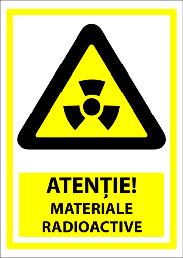 Semn pentru materiale radioactive de la Prevenirea Pentru Siguranta Ta G.i. Srl