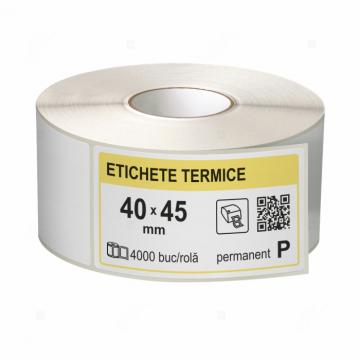 Etichete in rola, termice 40 x 45 mm, 4000 etichete/rola