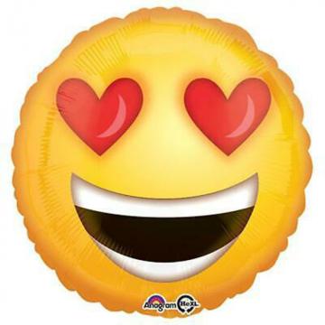 Balon folie Emoji Love Indragostit 45cm