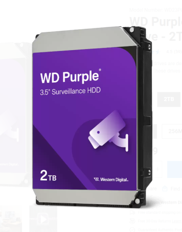 HDD Purple 2TB WD23PURZ