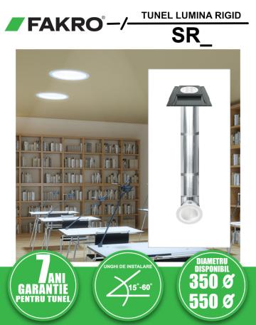 Tunel solar de lumina cu tub rigid Fakro SR_