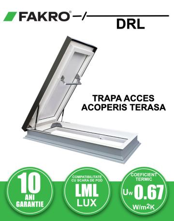 Trapa acces acoperis terasa Fakro DRL de la Deposib Expert Srl