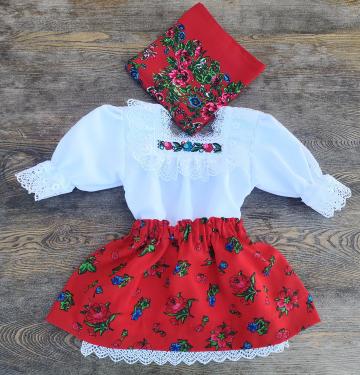 Costum fetite popular complet de Maramures