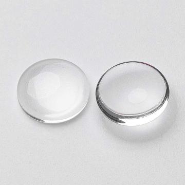 Margele Cabochon sticla transparenta rotund 10mm de la Gemsale Srl