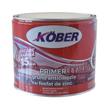 Grund gri anticoroziv cu fosfat de Zinc, Kober, 2,5 litri