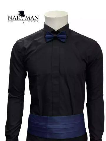 Set brau + papion albastru - BPA19 de la Narman - Tuxedo