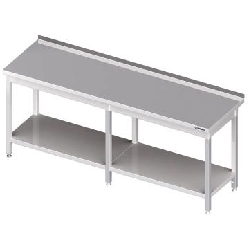 Masa inox cu polita 2800x600x850 mm de la Fimax Trading Srl