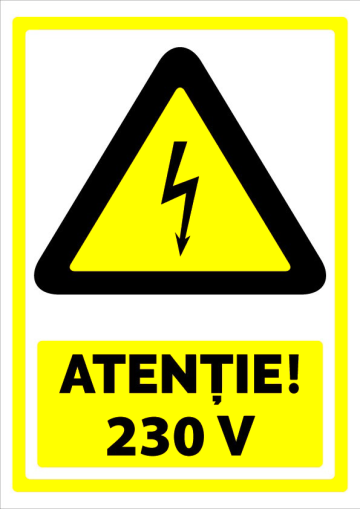 Indicator atentie 230v de la Prevenirea Pentru Siguranta Ta G.I. Srl