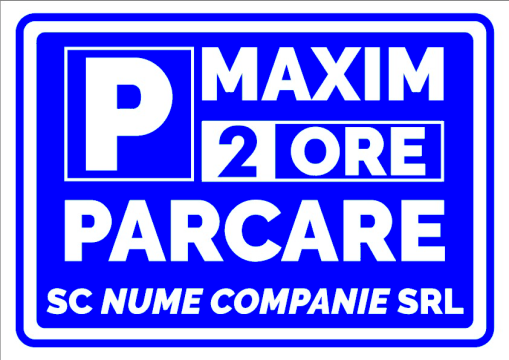 Indicator maxim 2 ore parcare