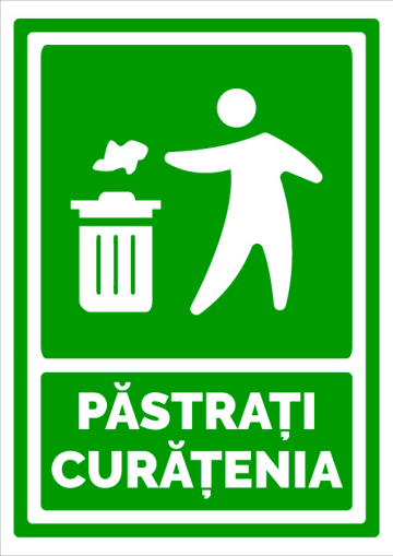 Indicator pentru pastrarea curateniei de la Prevenirea Pentru Siguranta Ta G.I. Srl