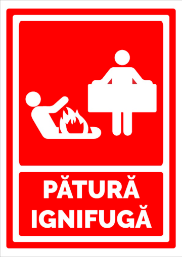 Indicator pentru patura ignifuga