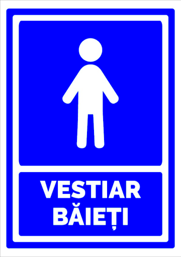 Indicator pentru vestiar baieti