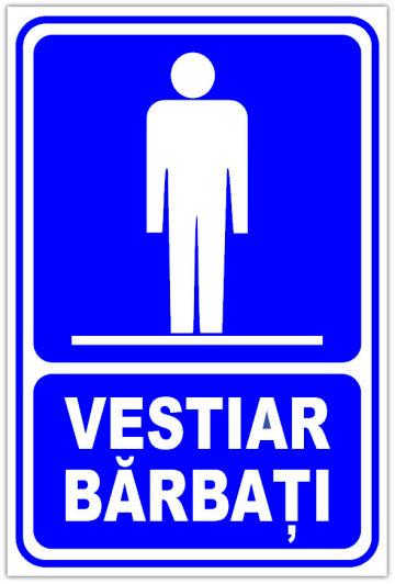 Indicator pentru vestiar barbati