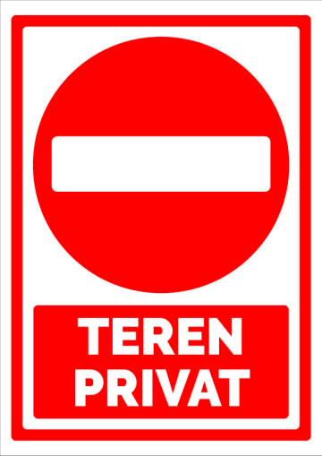 Semn teren privat