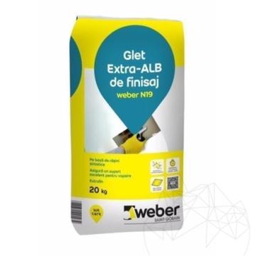 Glet de finisaj pe baza de rasini Weber N19, 20kg de la Piatraonline Romania