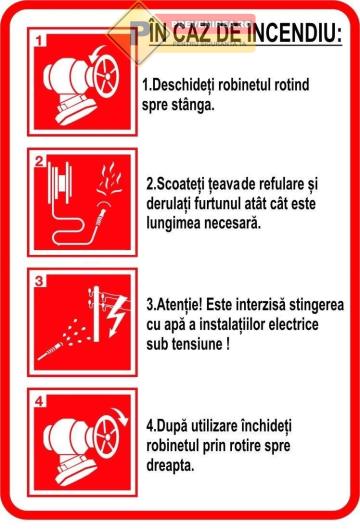 Indicatoare in caz de incendiu si salvare