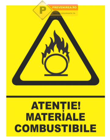 Indicatoare pentru materiale combustibile