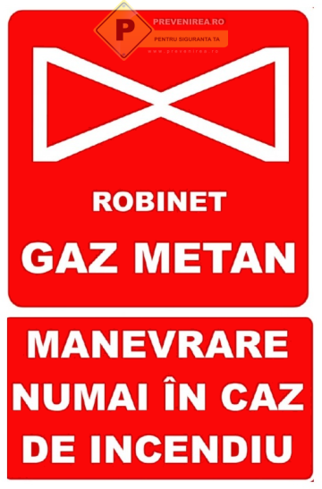 Indicatoare pentru robinet gaz metan