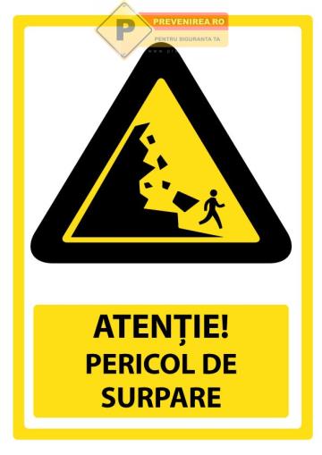 Indicator pentru pericol de surpare de la Prevenirea Pentru Siguranta Ta G.I. Srl