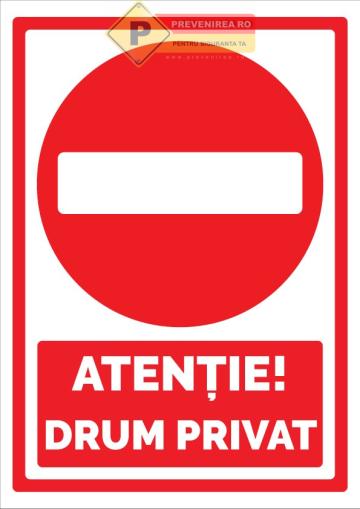 Semn pentru drum privat