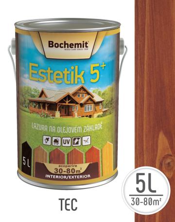 Ulei protector lemn Bochemit Estetik 5l TEC acoperire 30-60