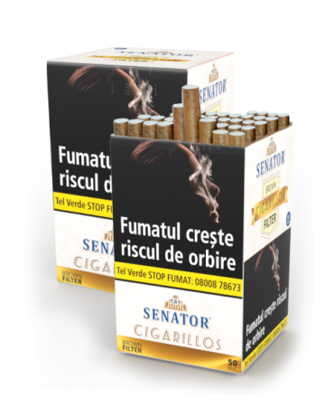 Tigari de foi - Senator Filter Cigarillos Brown (50) de la DVD Master Srl