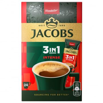 Cafea instant plic Jacobs 3in1 Intense Mix 24 buc de la KraftAdvertising Srl