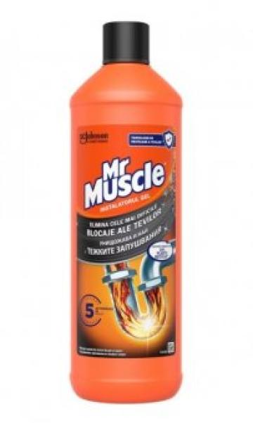 Gel pentru desfundat tevi Mr Muscle, 1000ml