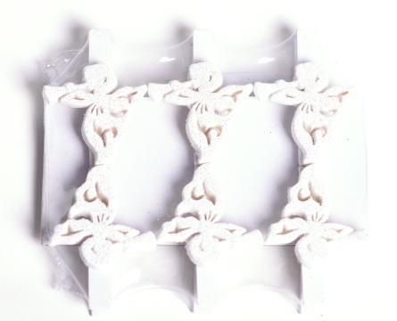 Figurina Cleste cu ingeras alb 3,3x0,3x3,3cm S/6 de la Distinctiv Store Srl
