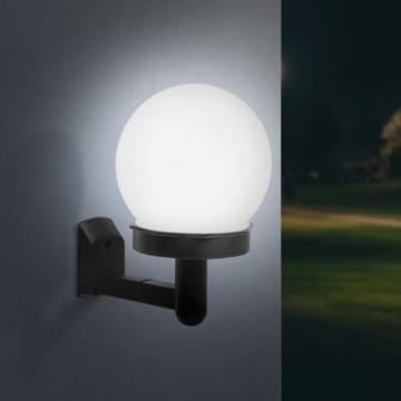 Lampa solara LED - alb rece - neagra, din plastic de la Mobilab Creations Srl
