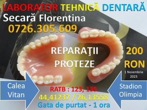 Reparatii proteze dentare acrilice