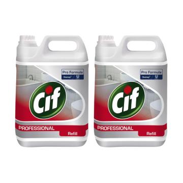 Detergent pentru baie 2 in 1 2x5L Cif Pro Formula