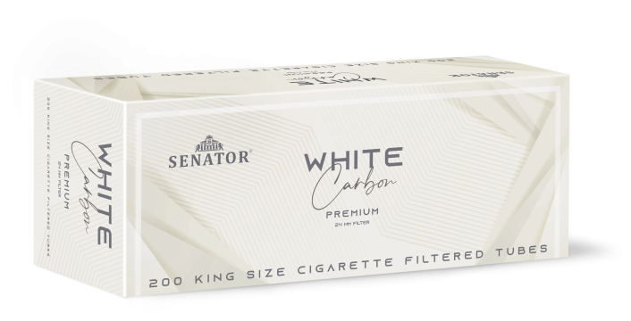 Tuburi tigari Senator - Carbon Premium 24 mm white (200) de la Dvd Master Srl