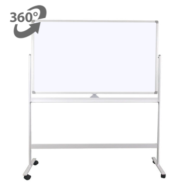 Whiteboard mobil 90x120 cm, cu doua fete, Visual