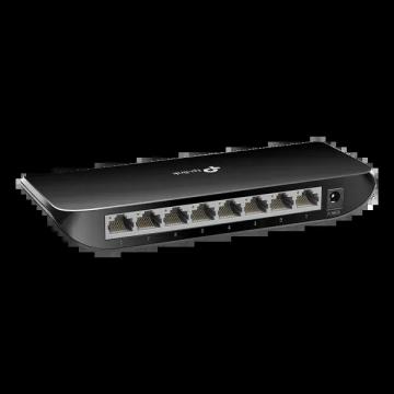 Switch TP-Link 8 porturi Gigabit, carcasa plastic TL-SG1008D de la Elnicron Srl