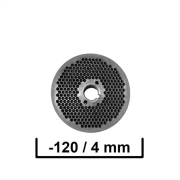 Matrita pentru granulator KL-120 cu gauri de 4 mm de la Tehno-MSS Srl